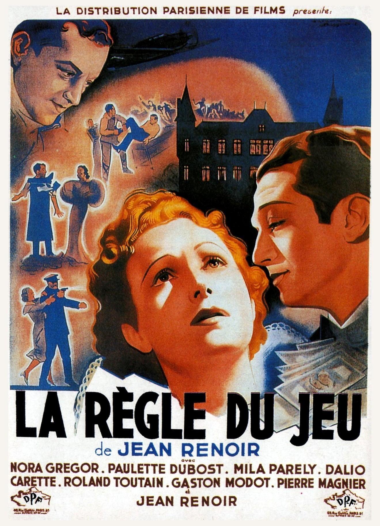  La Règle du Jeu 1939 Film Afişi, Oyunun Kuralı 1939 Film Afişi